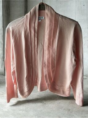 NorthStyle Blush Pink Draped Open Cardigan